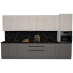 Мебель для кухни ArtFlame GOLA Cream/Stone Grey (3,6 m.l.)