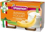 Plasmon пюре банан с йогуртом (6+ мес) 2 x 120 г