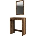 Măsuţa de toaletă Trendy Oglinda Lizbon Nuc (masa de machiaj) (GTR001452)