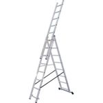 Scară Lider-Tech AC0308A Scara cu trei tronsoane, 3x8 trepte, H=5.08m, sarcina max.150kg
