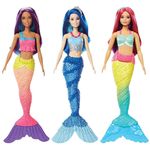 Păpușă Barbie FJC89 Sirena seria Dreamtopia ast
