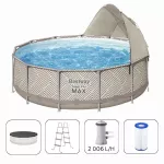 Piscină cu cadru Bestway 561FYBW Steel Pro Max 396х107cm, 11133L, cadru metalic