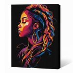 Картина по номерам Ideyka KHO8494 30x40cm Eco, Codite aprinse cu vopsele metalic extra