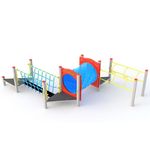 Teren de joacă PlayPark 4504 Set cu obstacle DS-04