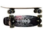 Skateboard 69X21cm, iluminarea rotilor lemn