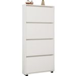 Полка для обуви Mobildor-Lux Leo Slim 100x16x164H cm White