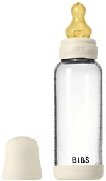 Поильник BIBS 5020216 Biberon din sticla anticolici Ivory cu tetina din latex 3+ luni, 240ml