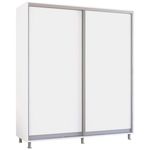 Dulap Mobildor-Lux Aron cu uși glisante (180x60x200H cm) Alb Brilliant