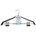 Cuier pentru haine Promstore 53094 Set 2 umerase din metal cu cleme Ordinett, 44cm