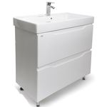 Dulap pentru lavoar Mashtab 11578 Print cu 2 sertare 70cm Alb