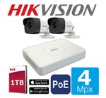 HIKVISION by HIWATCH POE 4 Megapixeli IP 1TB