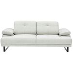 Canapea Trendy Mustang alb, 99x83x199cm