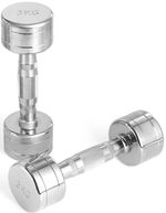 Гантель LiveUp 49384 Gantere Chrome Dumbbell 3.0kg, MDPO2017/03/SR