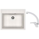 Мойка кухонная со смесителем Dr.Gans Nika 570 + SanDonna F 1069 alb