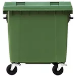 Coș de gunoi Uniplast 37222 Cos pentru transportarea deseurilor 1100L din plastic pe roti (verde) HE