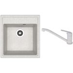 Мойка кухонная со смесителем Dr.Gans Nika 470 + SanDonna F 1066 gri