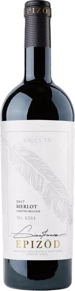 Vin Sălcuța Epizod Merlot, sec roșu, 0.75 L