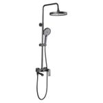 Душевая панель Frap F 2475-9 GRAFIT с душевой штангой Латунь