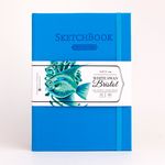 Скетчбу для графики и маркеров Bristol Touch, голубой, 180 г/м, А5 см, 50л