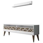 Comodă TV Trendy Linie, alb 150x50x30cm