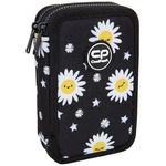 Школьный пенал CoolPack F066817 Penar Daisy Black (2 compart., echipat)