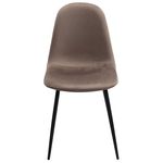 Scaun Deco C-710 Catifea + Black Legs Brown (HLR-49)