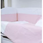 Lenjerie de pat pentru copii PernaMea Set lenjerie 8 piese Elegance Buline Roz (PM.100102/2)