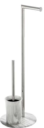 Аксессуар для туалета Bisk 07621 Suport stationar p/u prosoape cu perie WC (alb)