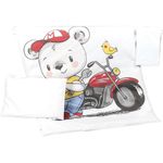 Lenjerie de pat pentru copii PernaMea Set lenjerie 3 piese Premium Moto (PM.100469/6)