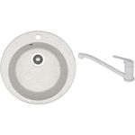 Chiuvetă bucătărie cu bateria Dr.Gans Gala + SanDonna F 1066 gri