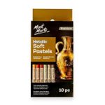 Set de creație Mont Marte MMPT0058 Set pasteluri moi cu efect metalic Premium, 10 buc