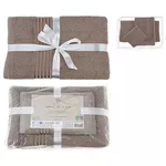 Домашний текстиль H&S 53891 Set prosoape 3buc (30x50cm, 50x100cm, 70x140cm) maro