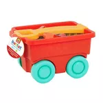 Set de construcție Battat BT5000Z Set Cărucior cu constructor, rosu, cod 60396