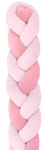 Кроватка Kikka Boo 31109050001 Protectie laterala impletita Pink, 210 cm