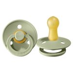 Пустышка латексная круглая BIBS Colour (0-6 мес) Sage
