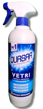 QUASAR VETRI con alcool профессиональный спрей для мытья стеклянных поверхностей, 650 мл