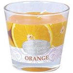 Декор Promstore 45347 Zniczplast Свеча ароматизированная в стакане 9x8cm, 26час, Апельсин