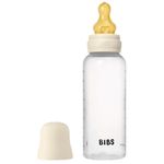Cană cu pai BIBS 5017216 Biberon din plastic anticolici Ivory cu tetina din latex 3+ luni, 270 ml