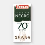 Шоколад темный Африка 70% без глютена Torras 125г