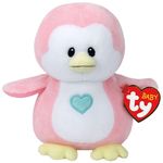 Jucărie de pluș TY TY32156 PENNY pink penguin 17 cm