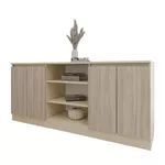 Comodă Smartex (16300) Т5 160cm Ivory+Stejar Deschis