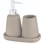 Set pentru baie Bisk 08233 Set baie din Ceramica MILO, bej