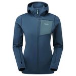 Îmbrăcăminte sport Rab Jacheta dame Superflux Hoody Tempest Blue 08 (QFG-14-TMB-08)