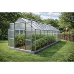 Seră Technoworker VOR82829 Sera de gradina Policarbonat 63 (6.2x3.1x2.5m)