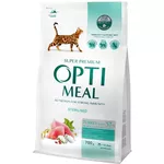 Hrană pentru animale de companie Optimeal 24231092 Hrană uscată Super Premium pentru pisici sterilizate, curcan și ovăz, 8x700 g
