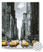 Картина по номерам Art Gallery GA82958 Mozaic cu diamante 40x50cm Taxiurile galbene din New York