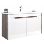 Шкаф под умывальник Orka Lago 85 Brown Stone/White