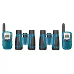 Binoclu Levenhuk LabZZ WTT10 Blue Walkie Talkie and Binoculars Set