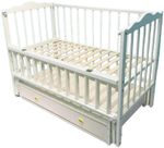 Pătuț Kuzya Anghelina cu sertar (ivory)