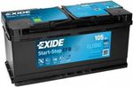 Автомобильный аккумулятор Exide START-STOP EFB 12V 105Ah 950EN 392x175x190 -/+ (EL1050)